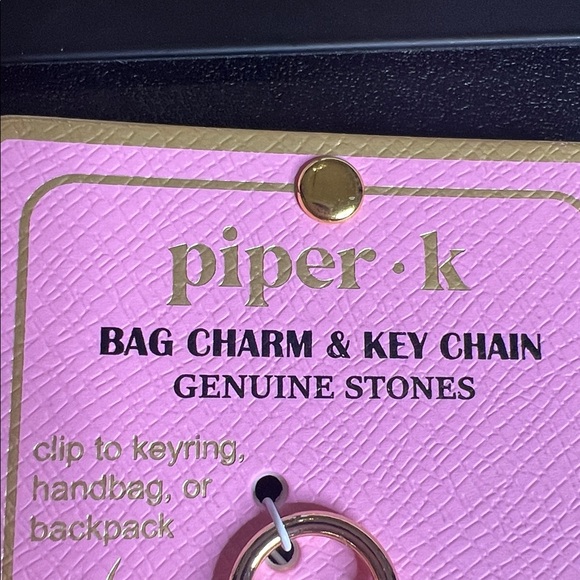 Piper K | Boho Turquoise Genuine Stones Heart Bag Charm - Picture 2 of 9